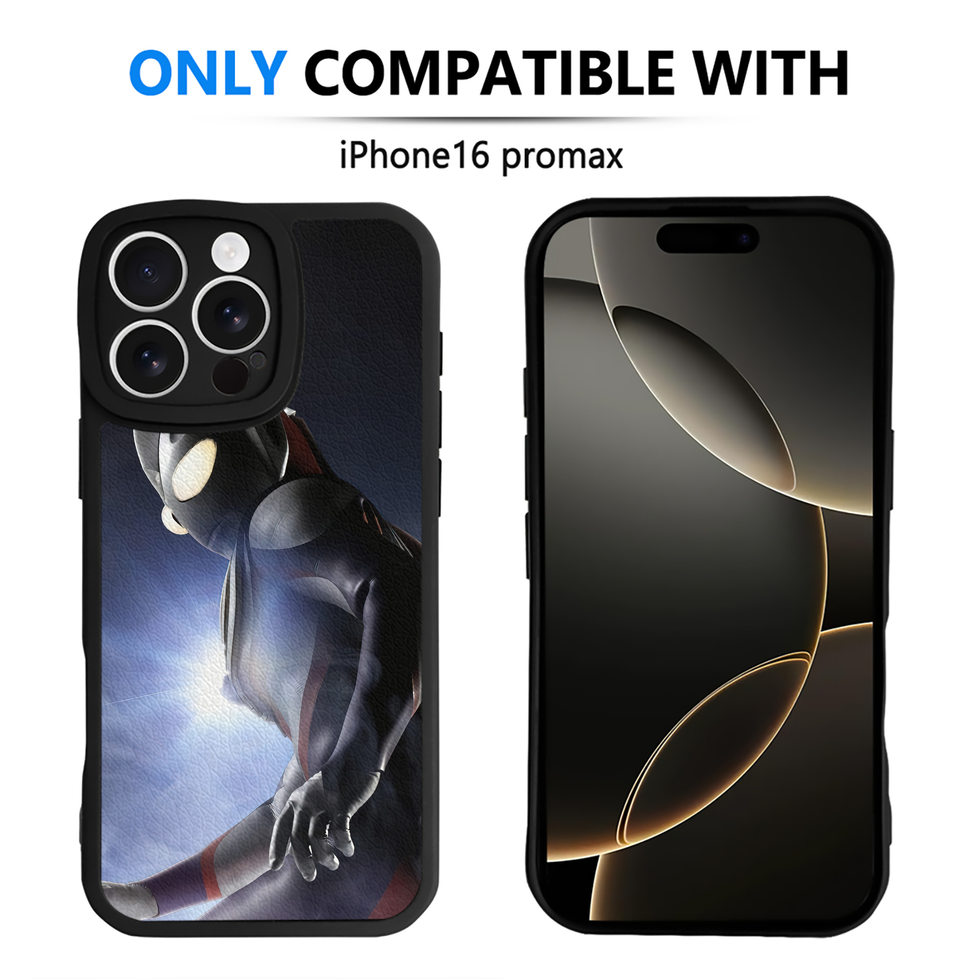 （画像用） ウルトラマン Ultraman 【iPhone 16シリーズ対応】シリコンスマホケース（レザー調） 材質：シリコン